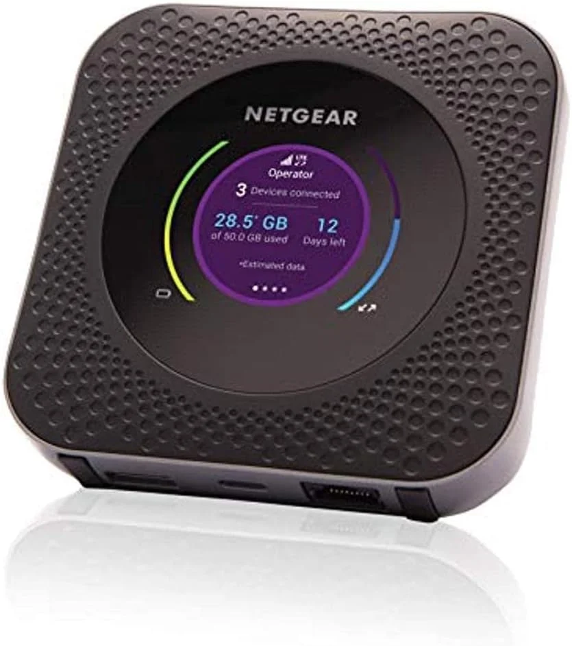 مودم همراه 4G LTE وای فای NETGEAR Nighthawk M1 (MR1100-100NAS) – سرعت تا 1 گیگابیت بر ثانیه، بهترین عملکرد با AT&T و T-Mobile، اتصال تا 20 دستگاه، شبکه بی سیم امن در هر مکان مودم همراه 4G LTE وای فای NETGEAR Nighthawk M1 (MR1100-100NAS) – سرعت تا 1 گیگابیت بر ثانیه، بهترین عملکرد با AT&T و T-Mobile، اتصال تا 20 دستگاه، شبکه بی سیم امن در هر مکان