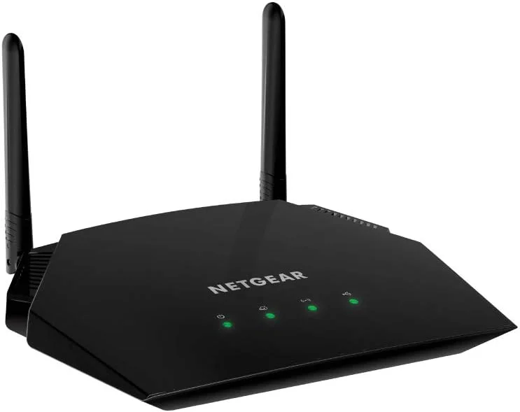 روتر هوشمند وای فای گیگابیتی دو بانده Netgear R6260-100UKS AC1600 (802.11ac) (آنتن های خارجی سرعت وای فای را تا 300 مگابیت بر ثانیه + 1300 مگابیت بر ثانیه افزایش می دهند)، مشکی