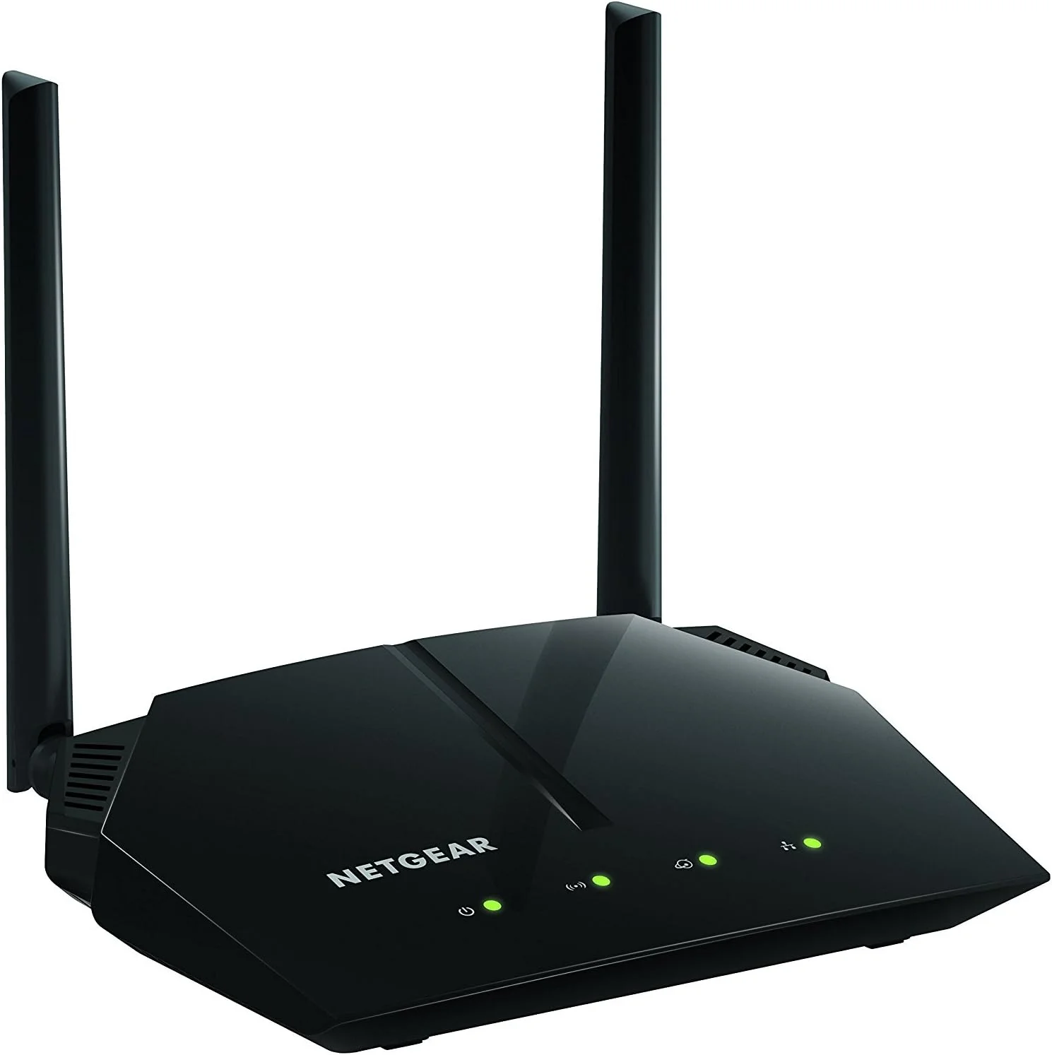 روتر وای فای NETGEAR مدل (R6120) - سرعت بی سیم دو بانده AC1200 (تا 1200 مگابیت در ثانیه) | پوشش تا 1200 فوت مربع و 20 دستگاه | 4 پورت اترنت سریع 10/100 و 1 پورت USB 2.0