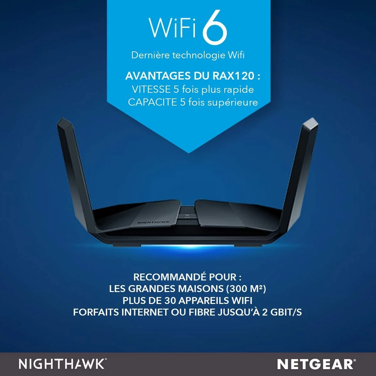 روتر وای فای 6 نسل بعدی Netgear NG-RAX120-100EUS RAX120 Nighthawk AX12، AX6000 تا 6 گیگابیت در ثانیه، ایده آل برای خانه های هوشمند بزرگ - مشکی