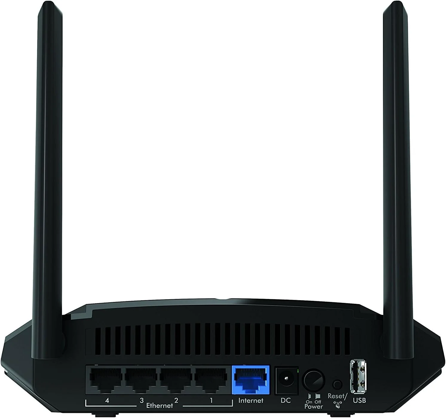 روتر وای فای NETGEAR مدل (R6120) - سرعت بی سیم دو بانده AC1200 (تا 1200 مگابیت در ثانیه) | پوشش تا 1200 فوت مربع و 20 دستگاه | 4 پورت اترنت سریع 10/100 و 1 پورت USB 2.0