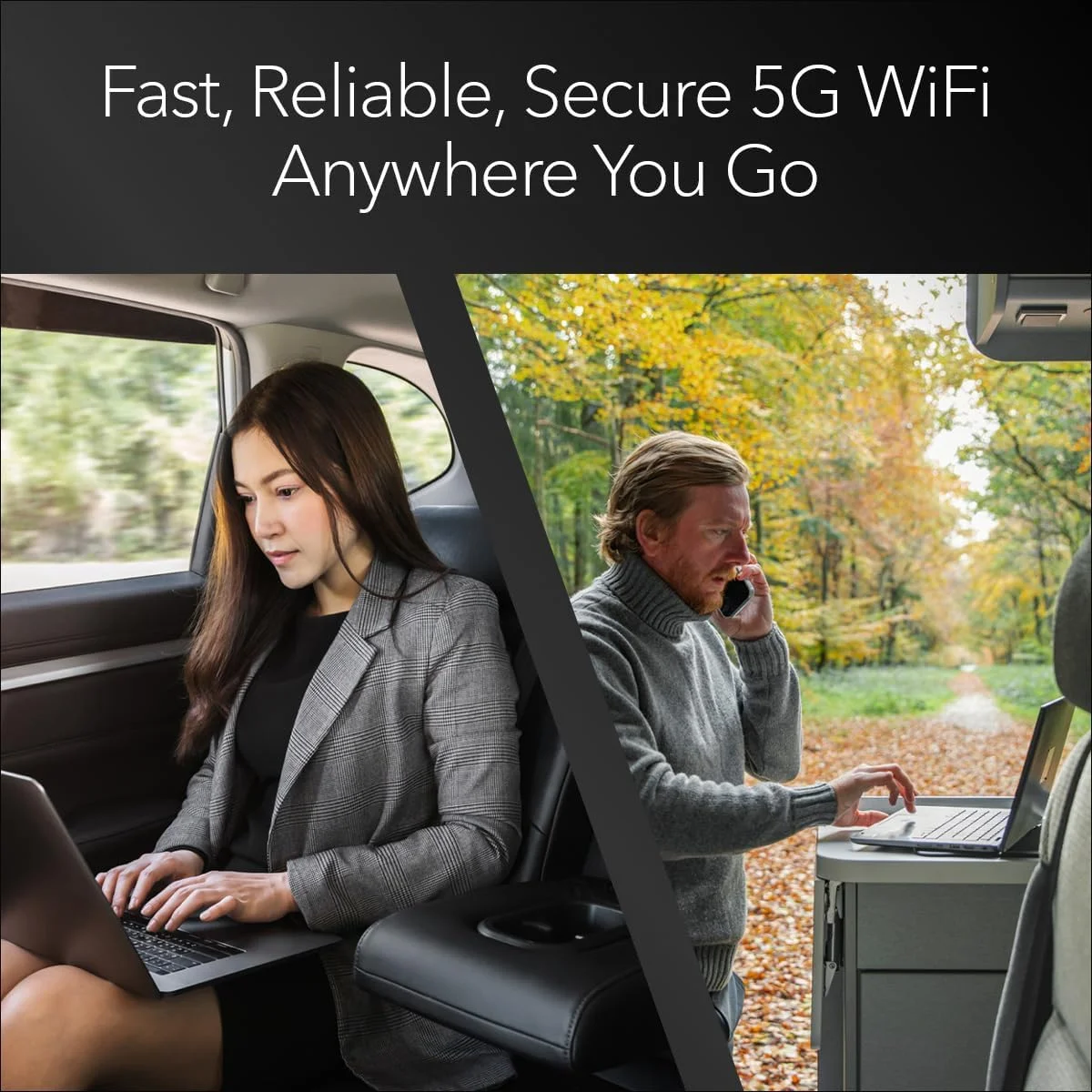 مودم روتر بی‌سیم قابل حمل NETGEAR Nighthawk M6 Pro Mobile Hotspot 5G mmWave، سرعت 8 گیگابیت بر ثانیه، آنلاک شده، سازگار با AT&T، T-Mobile، Verizon، رومینگ بین‌المللی در 125 کشور، WiFi 6E، دستگاه قابل حمل (MR6550) (MR6550-100PAS)