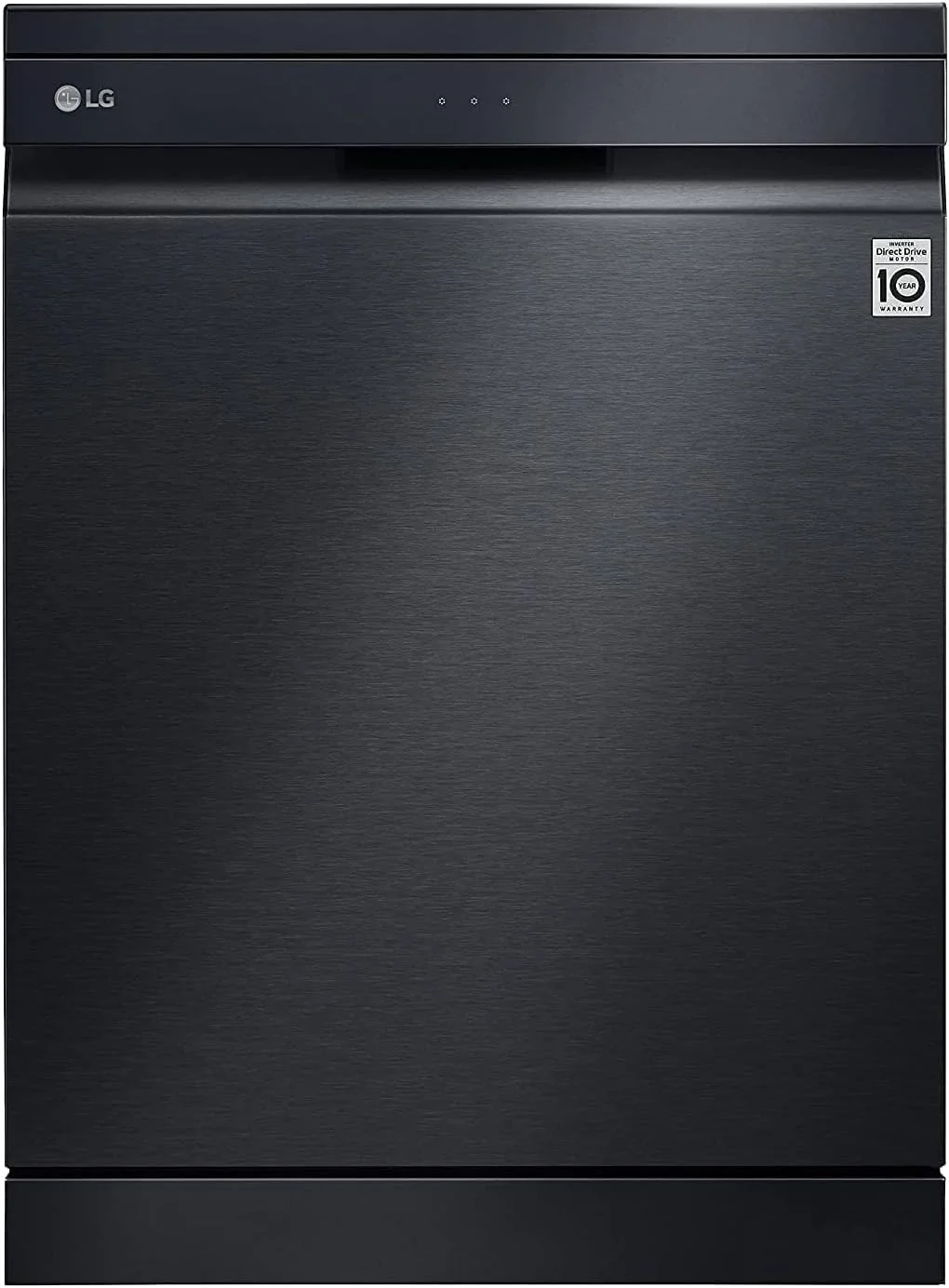ماشین ظرفشویی ال جی با ظرفیت 14 نفره، 3 سبد، Quad Wash Premium، بخارشور True Steam و موتور Inverter Direct Drive، مشکی مات