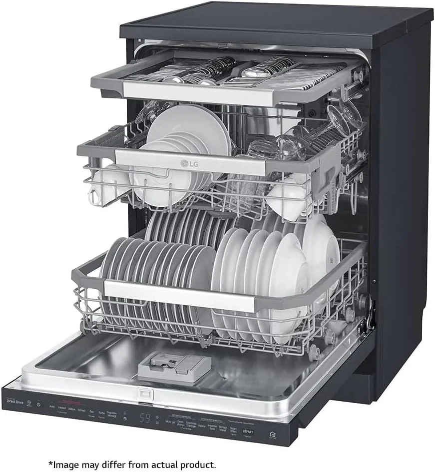 ماشین ظرفشویی ایستاده ال جی با 8 برنامه و ظرفیت 14 نفره، مجهز به Quad Wash™ و بخارشوی، رنگ پلاتینیوم مات مشکی، مدل DFB325HM (نسخه بین المللی) ماشین ظرفشویی ایستاده ال جی با 8 برنامه و ظرفیت 14 نفره، مجهز به Quad Wash™ و بخارشوی، رنگ پلاتینیوم مات مشکی، مدل DFB325HM (نسخه بین المللی)