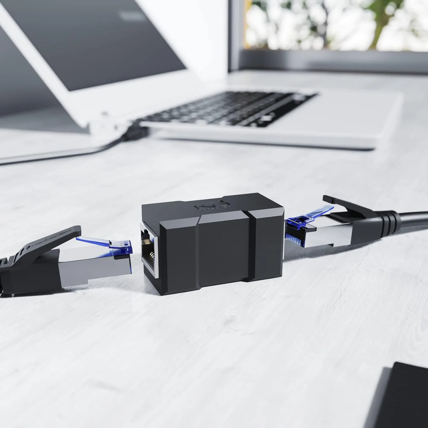 کوپلر RJ45 با شیلد اضافی - اتصال دهنده کابل شبکه و توسعه دهنده کابل اترنت (دو جک RJ45، راه آسان برای اتصال/توسعه کابل های اترنت، CAT 7 برای حداکثر 10 گیگابیت بر ثانیه، مشکی) - توسط CableDirect (پنج عدد)