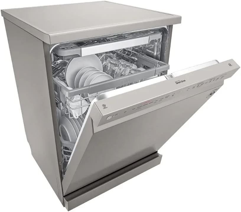 ماشین ظرفشویی ال جی Quad Wash Steam، استیل ضد زنگ، 14 نفره، رنگ نقره ای، مدل DFB425FP - (نسخه بین المللی). ماشین ظرفشویی ال جی Quad Wash Steam، استیل ضد زنگ، 14 نفره، رنگ نقره ای، مدل DFB425FP - (نسخه بین المللی).