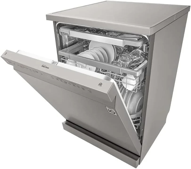 ماشین ظرفشویی ال جی Quad Wash Steam، استیل ضد زنگ، 14 نفره، رنگ نقره ای، مدل DFB425FP - (نسخه بین المللی). ماشین ظرفشویی ال جی Quad Wash Steam، استیل ضد زنگ، 14 نفره، رنگ نقره ای، مدل DFB425FP - (نسخه بین المللی).