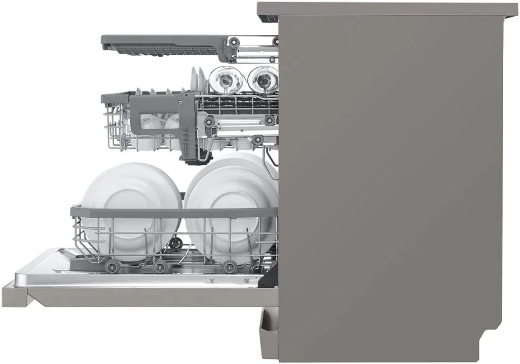ماشین ظرفشویی ال جی Quad Wash Steam، استیل ضد زنگ، 14 نفره، رنگ نقره ای، مدل DFB425FP - (نسخه بین المللی). ماشین ظرفشویی ال جی Quad Wash Steam، استیل ضد زنگ، 14 نفره، رنگ نقره ای، مدل DFB425FP - (نسخه بین المللی).