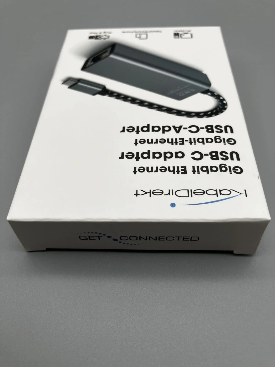 آداپتور USB C به اترنت با بدنه فلزی مقاوم در برابر شکستگی (USB-C نر به RJ45 LAN ماده، اتصال شبکه/اینترنت پایدار برای نوت بوک/MacBook/تبلت با سرعت 1 گیگابیت بر ثانیه، کابل 10 سانتی متری) توسط CableDirect