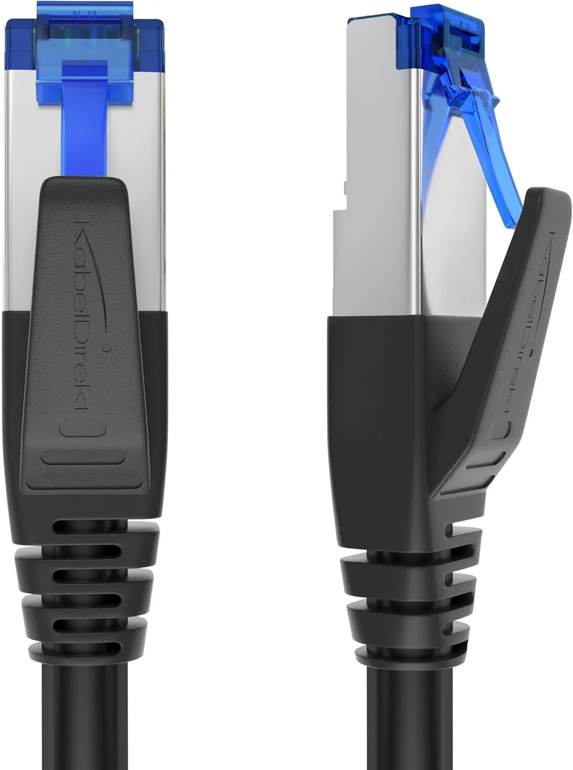 کابل شبکه KabelDirekt Cat 7، ساختار ضد ضربه - 5 عدد 1 متری - کابل LAN 10 گیگابیتی و کابل اترنت (کابل پچ مناسب برای شبکه های پرسرعت، بازی، سوئیچ، روتر، کامپیوتر و مودم، RJ45)