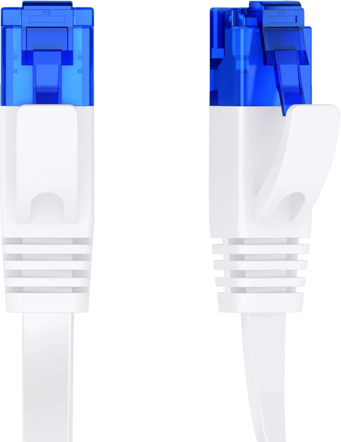 کابل دایرکت - کابل اترنت و سیم شبکه تخت - 7.6 متر - کابل گیگابیتی RJ45 - بسیار انعطاف پذیر، مناسب برای نصب دائمی - ایده آل برای شبکه ها/LAN ها؛ مشکی/آبی