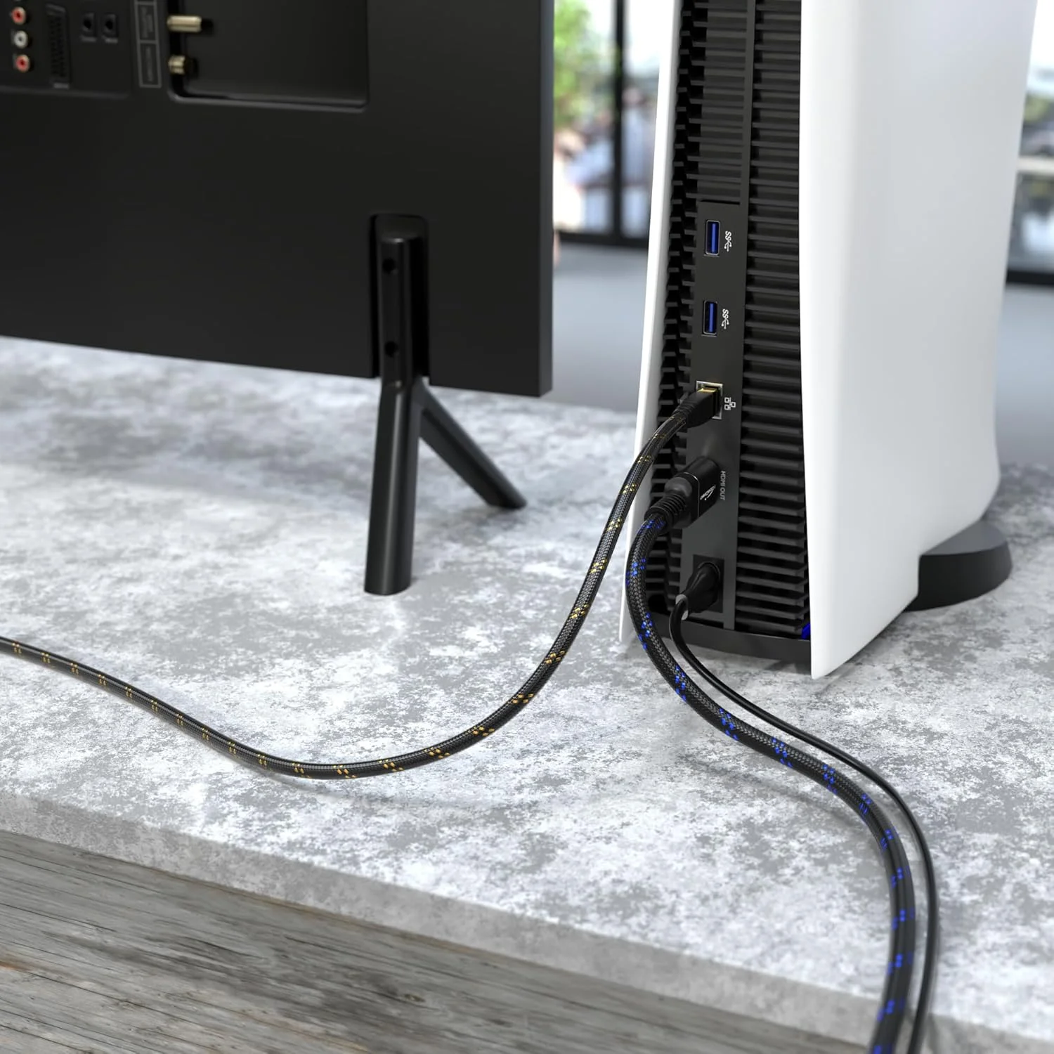 کابل اترنت Cat 7 با محافظ سه گانه فوق ایمن، کابل اینترنت و LAN، روکش نایلونی بافته شده - 30 متر (کابل شبکه ضد شکستگی، 10 گیگابیت بر ثانیه برای حداکثر سرعت فیبر نوری، پلاگ RJ45) - CableDirect