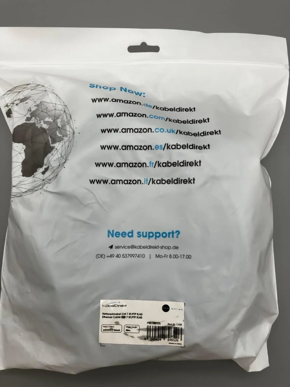 کابل شبکه KabelDirekt – Cat 7 – 30 متری – کابل LAN 10 گیگابیتی و کابل اترنت – موجود در اندازه های 0.25 تا 30 متر (مناسب برای شبکه های پرسرعت، کامپیوتر، بازی، سوییچ، روتر و مودم، RJ45 – مشکی)