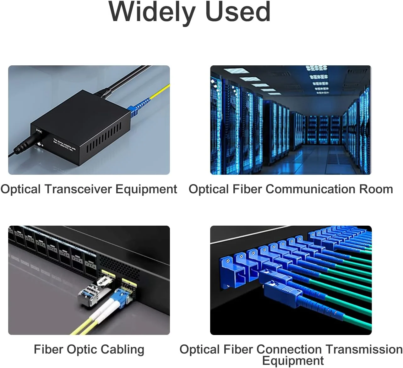 کابل فیبر نوری QSFPTEK OM3 LC به LC، بسته 2 عددی 10 گیگابیت بر ثانیه Duplex LC-LC 50/125um Multimode Fiber Optic Cord LSZH 2 متری برای SFP، SFP+ Network Transceiver، سوئیچ ها (6.6 فوت)