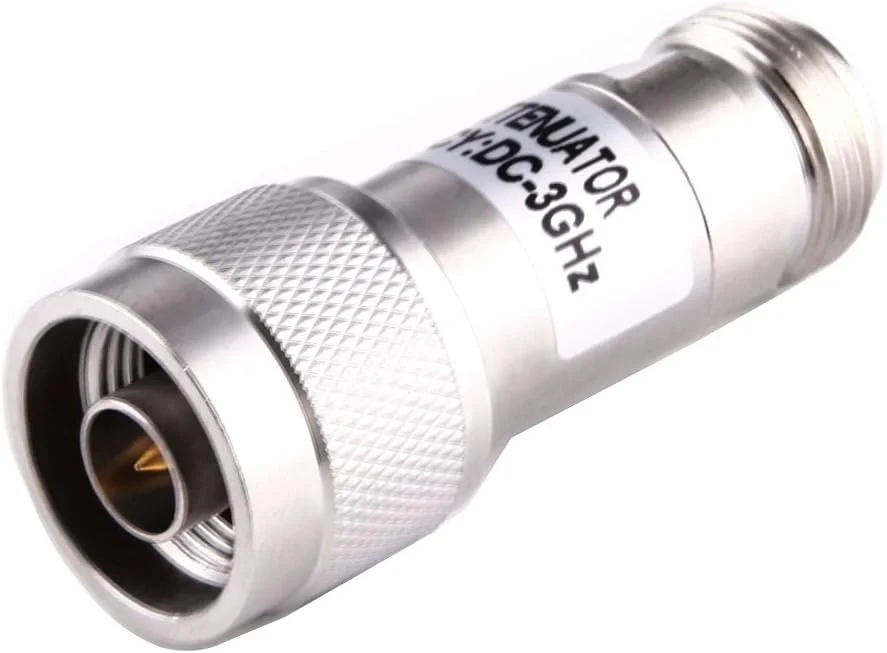 کابل های کامپیوتر CHENCHUAN 5W 20dBi N مادگی به N نری DC-13GHz تضعیف کننده بهره فرکانس (نقره ای) آنتن شبکه Wifi (رنگ: نقره ای)