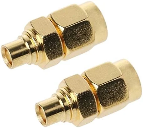 CHENCHUAN لوازم جانبی الکترونیکی تلویزیون 2 عدد کانکتور کواکسیال RF SMA نر به MCX مادگی کابل آنتن تلویزیون