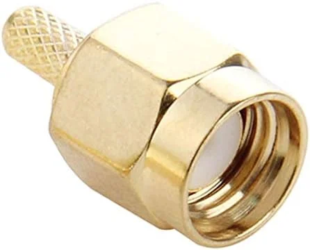 کابل های کامپیوتر CHENCHUAN، 10 عدد کانکتور آداپتور RF پلاگین RP-SMA نر با پین روکش طلا برای آنتن شبکه وای فای