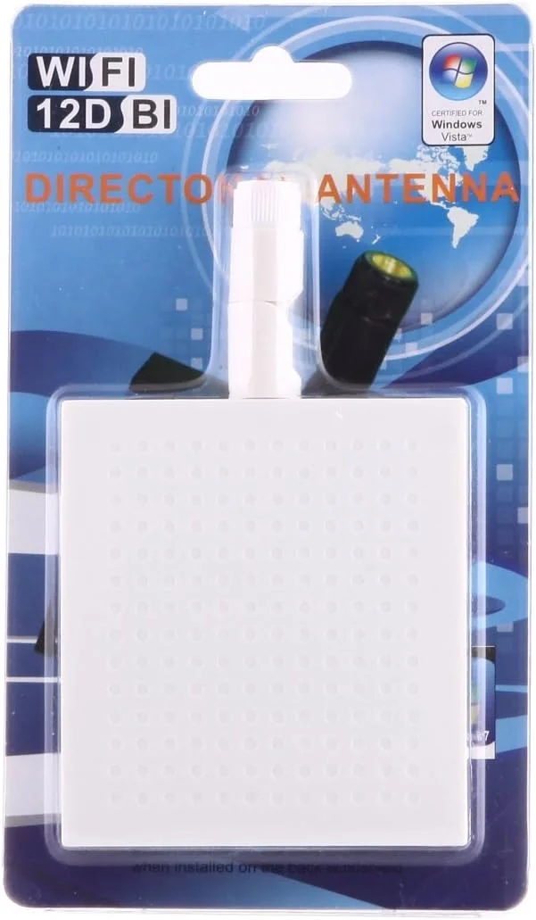 کابل های کامپیوتر CHENCHUAN آنتن وای فای پنلی 12dBi SMA نر 5.8GHz (سفید) آنتن شبکه وای فای (رنگ: سفید)