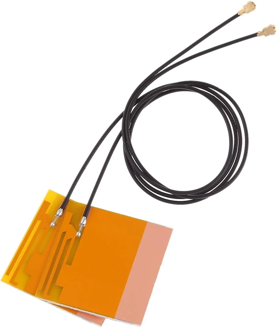کابل های کامپیوتر CHENCHUAN یک جفت آنتن داخلی وای فای مینی PCI-E آنتن فیلم زرد بلوتوث وای فای لپ تاپ جهانی برای کارت شبکه وای فای تبلت آنتن شبکه وای فای