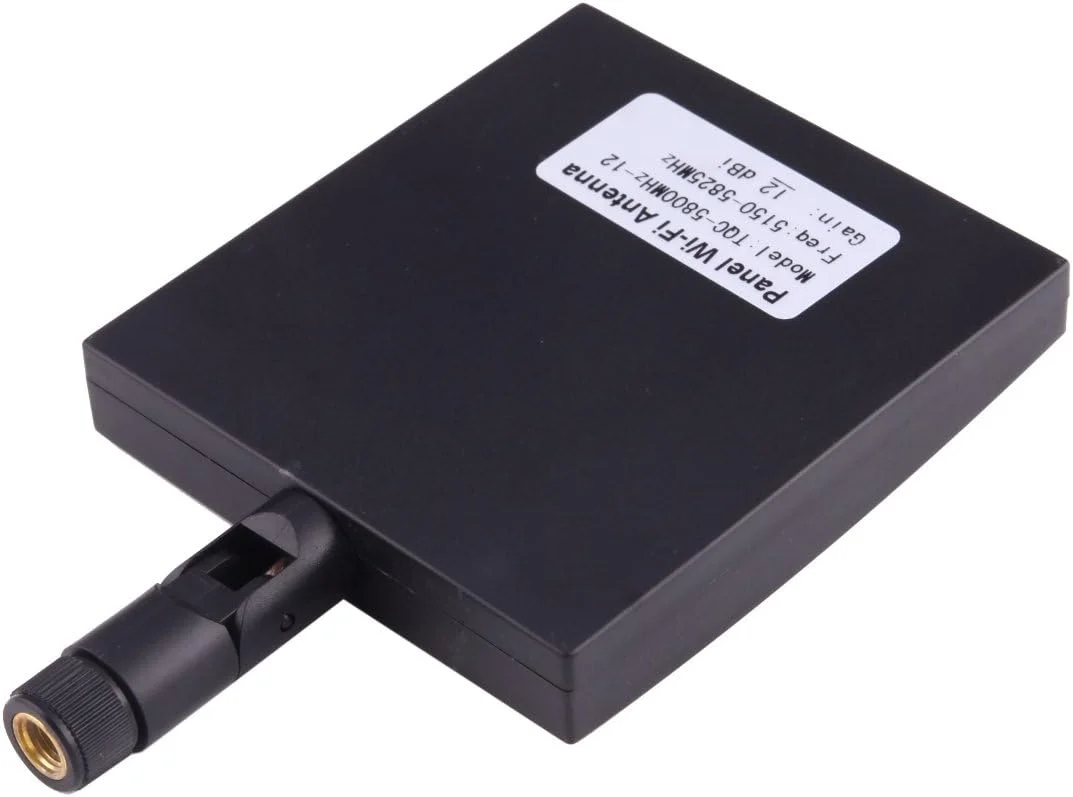 کابل های کامپیوتر CHENCHUAN آنتن وای فای پنلی 5.8 گیگاهرتز با کانکتور SMA نر 12dBi (مشکی) آنتن شبکه وای فای (رنگ: مشکی)