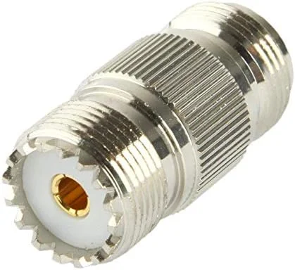 CHENCHUAN کابل های کامپیوتر آداپتور RF N مادگی به UHF مادگی (نقره ای) آنتن شبکه وای فای