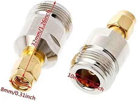 CHENCHUAN لوازم جانبی تلویزیون الکترونیکی مصرفی 2 عدد اتصال دهنده کواکسیال RF SMA نر به N ماده کابل آنتن تلویزیون CHENCHUAN لوازم جانبی تلویزیون الکترونیکی مصرفی 2 عدد اتصال دهنده کواکسیال RF SMA نر به N ماده کابل آنتن تلویزیون