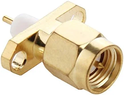 کابل های کامپیوتر CHENCHUAN، 10 عدد کانکتور SMA نر با روکش طلا، نصب پنل 2 سوراخ، دی الکتریک کوتاه، آداپتور اتصال لحیم کاری، آنتن شبکه وای فای