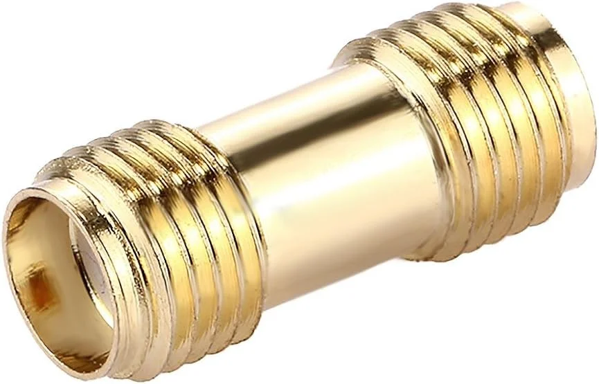 کابل های کامپیوتر CHENCHUAN آداپتور اتصال دهنده SMA مادگی به SMA مادگی (طلایی) آنتن شبکه Wifi (رنگ: طلایی)