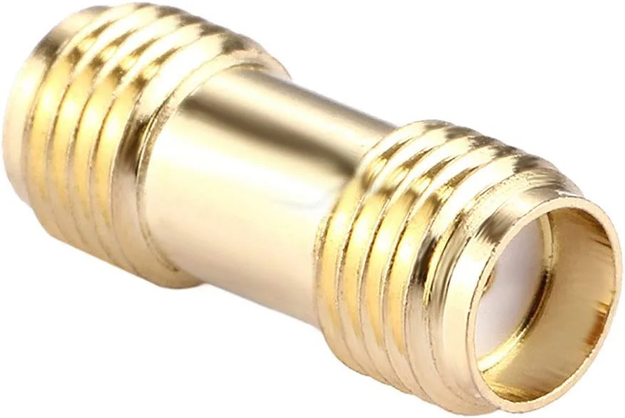 کابل های کامپیوتر CHENCHUAN آداپتور اتصال دهنده SMA مادگی به SMA مادگی (طلایی) آنتن شبکه Wifi (رنگ: طلایی)
