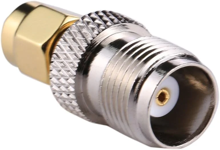 CHENCHUAN کابل های کامپیوتر کواکسیال RF RP-SMA نر به آداپتور ماده TNC (نقره ای) آنتن شبکه Wifi