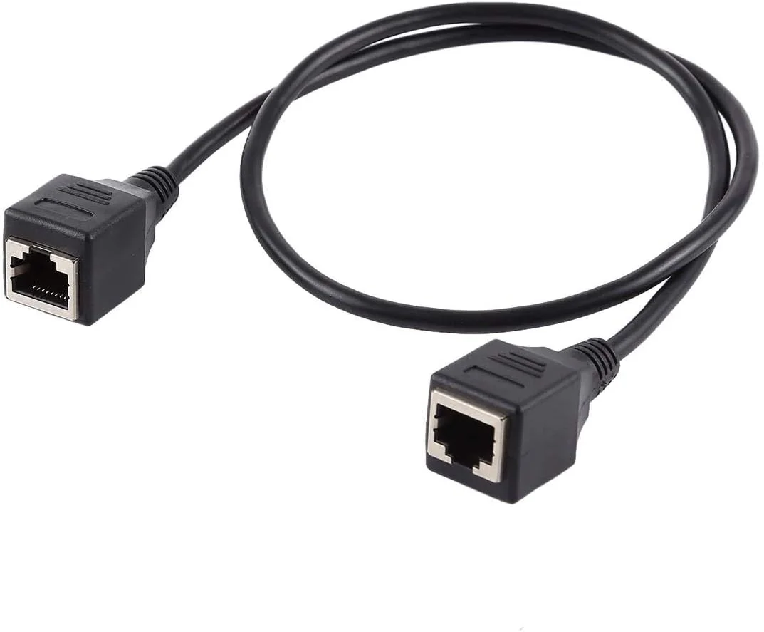 کابل افزایش طول شبکه RJ45 مادگی به مادگی، طول کابل: 60 سانتی متر