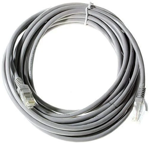 کابل هوشمند 50 متری خاکستری رنگ RJ45 Cat5e اترنت شبکه LAN کابل اینترنت روتر پچ کامپیوتر لپ تاپ بازی روتر کابل پچ PC مودم