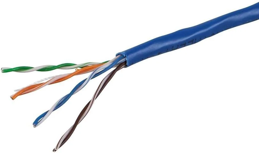 کابل شبکه CAT6 305 متری رنگ آبی کابل شبکه CAT6 305 متری رنگ آبی
