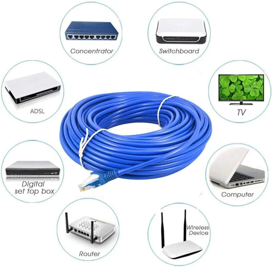 کابل شبکه 30 متری RJ45 Cat5 کابل شبکه 30 متری RJ45 Cat5