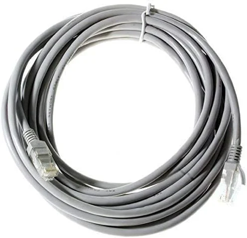 کابل شبکه اترنت CAT5E CAT5 RJ45 به طول 10 متر (30 فوت)، خاکستری