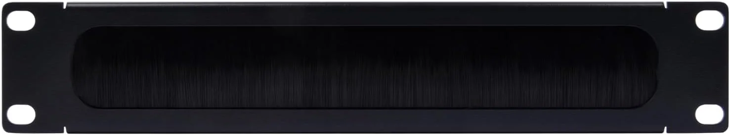 پنل مدیریت کابل GeeekPi DeskPi با نوار برس دار - 1U - 10 اینچ (254 میلی متر) - برای رک های شبکه و کابل های شبکه - مشکی (1 عدد)