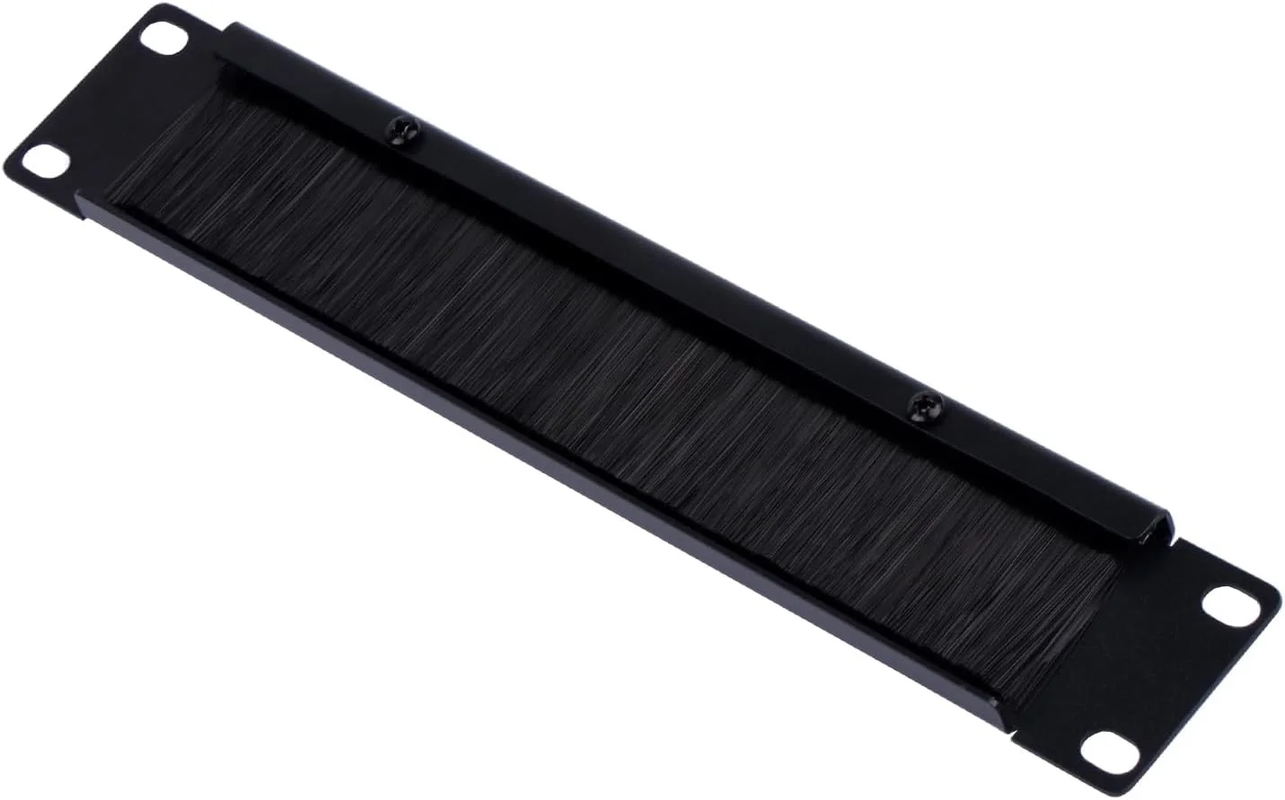پنل مدیریت کابل GeeekPi DeskPi با نوار برس دار - 1U - 10 اینچ (254 میلی متر) - برای رک های شبکه و کابل های شبکه - مشکی (1 عدد)