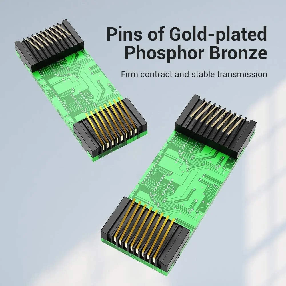 کوپلر RJ45 ونشن 10Gbps محافظت شده توسعه دهنده اترنت FTP آداپتور توسعه دهنده کابل اترنت 100M اتصال دهنده کابل اترنت کوپلر خطی مادگی به مادگی (کوپلر Cat.7، بسته 10 عددی)