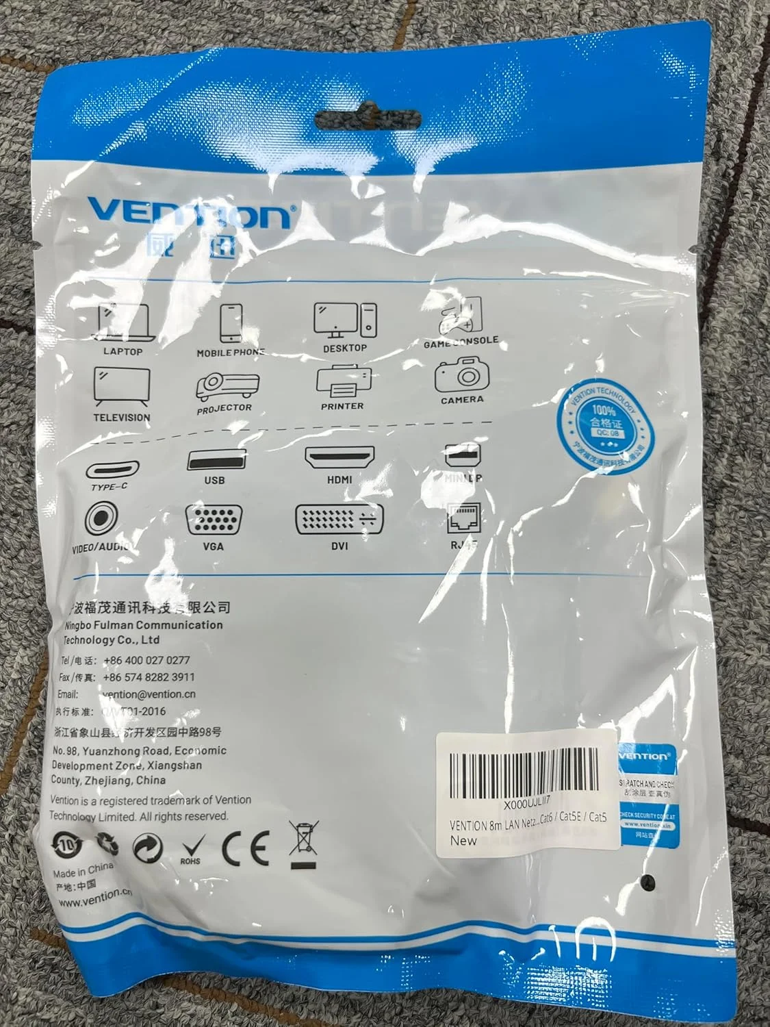 کابل افزایش طول شبکه RJ45 Cat7 LAN و اترنت، توسعه دهنده کابل اترنت VENTION با سرعت انتقال کامل داده - 10 گیگابیت بر ثانیه، SF/FTP، کابل های RJ45 شیلد دار نر به ماده (8 متر / 26 فوت) کابل افزایش طول شبکه RJ45 Cat7 LAN و اترنت، توسعه دهنده کابل اترنت VENTION با سرعت انتقال کامل داده - 10 گیگابیت بر ثانیه، SF/FTP، کابل های RJ45 شیلد دار نر به ماده (8 متر / 26 فوت)