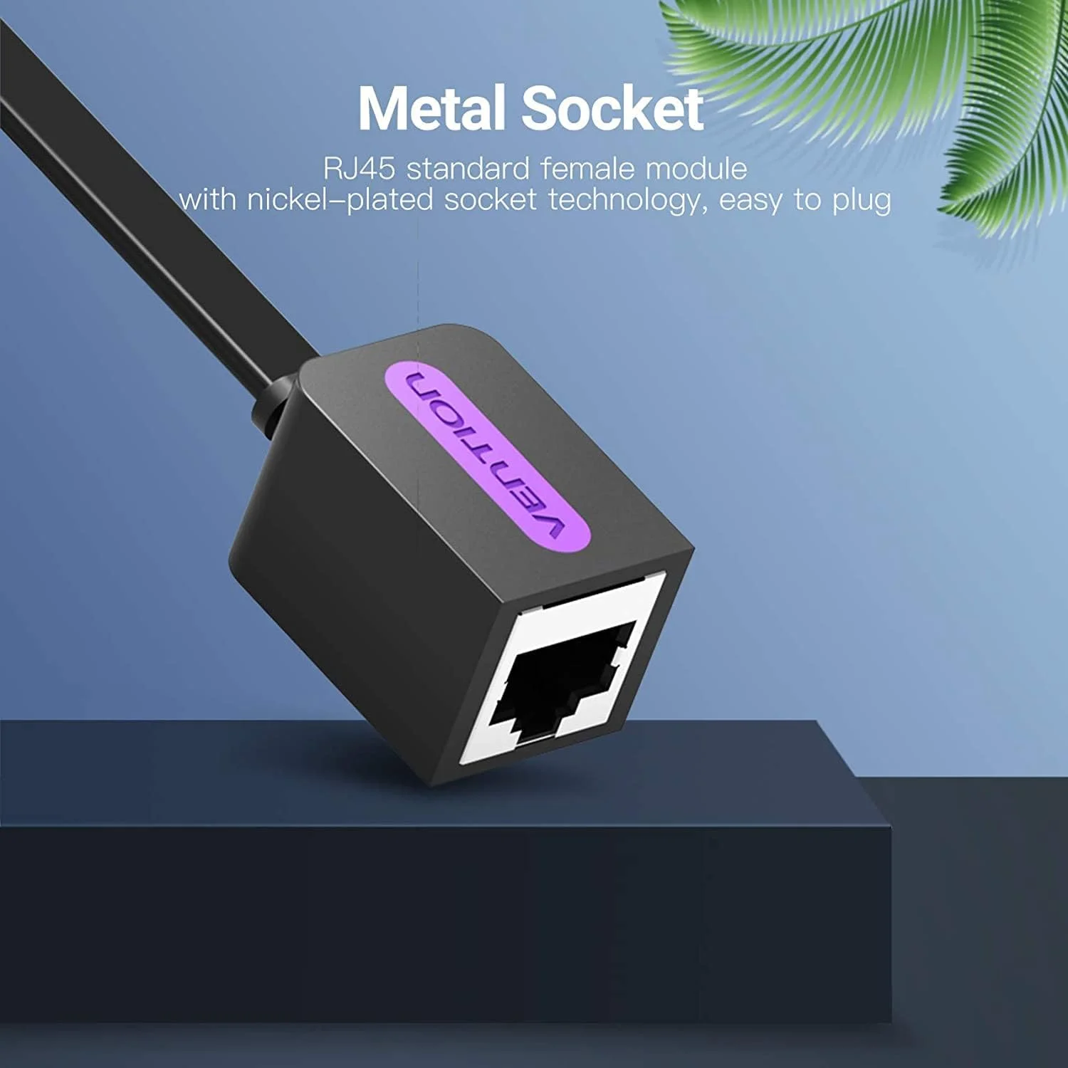 کابل شبکه Vention RJ45 Cat7 SSTP با شیلد دوگانه، طول 3 متر
