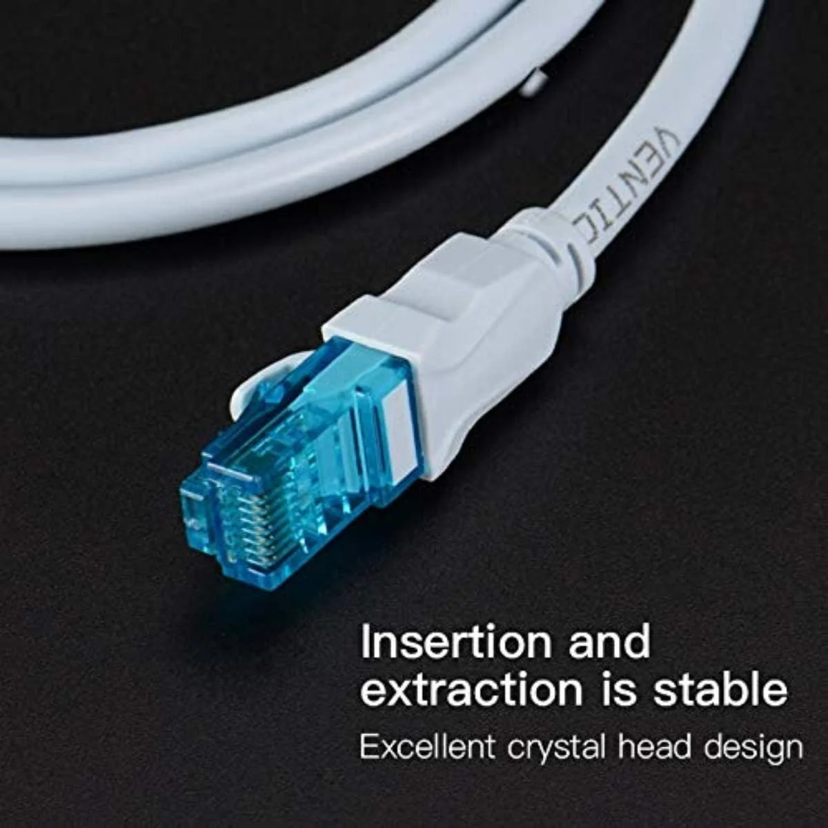 کابل شبکه VENTION دسته 6 UTP مدل VAP-A10-S1000 مشکی 10 متری