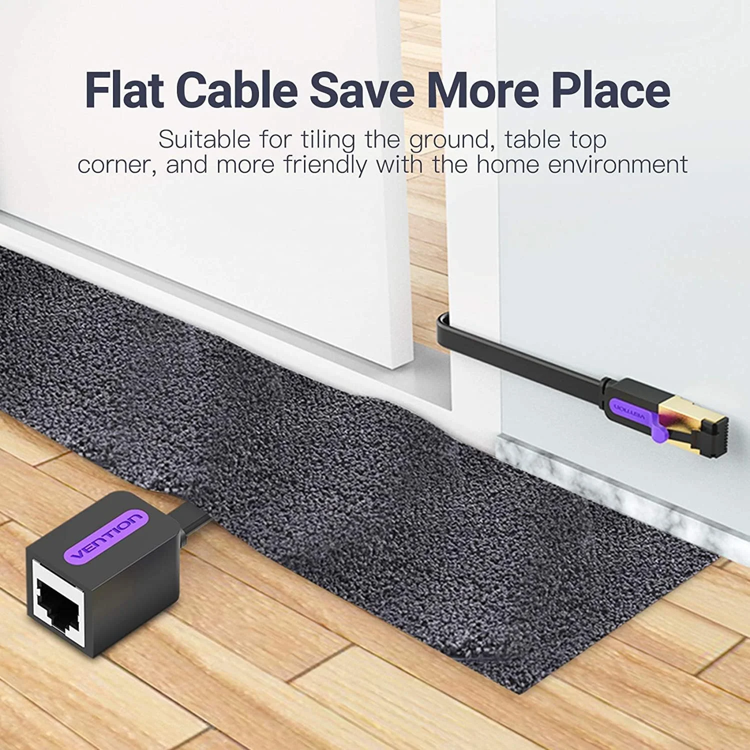 کابل شبکه Vention RJ45 Cat7 SSTP با شیلد دوگانه، طول 3 متر