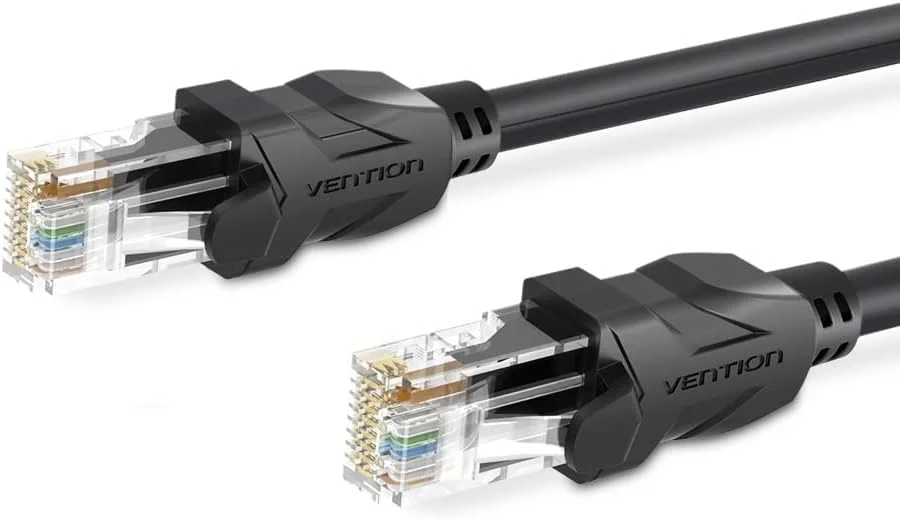 کابل شبکه VENTION Cat 6 Ethernet با سرعت گیگابیتی، کابل تخت RJ45 LAN برای مصارف خانگی و تجاری (30 متر)