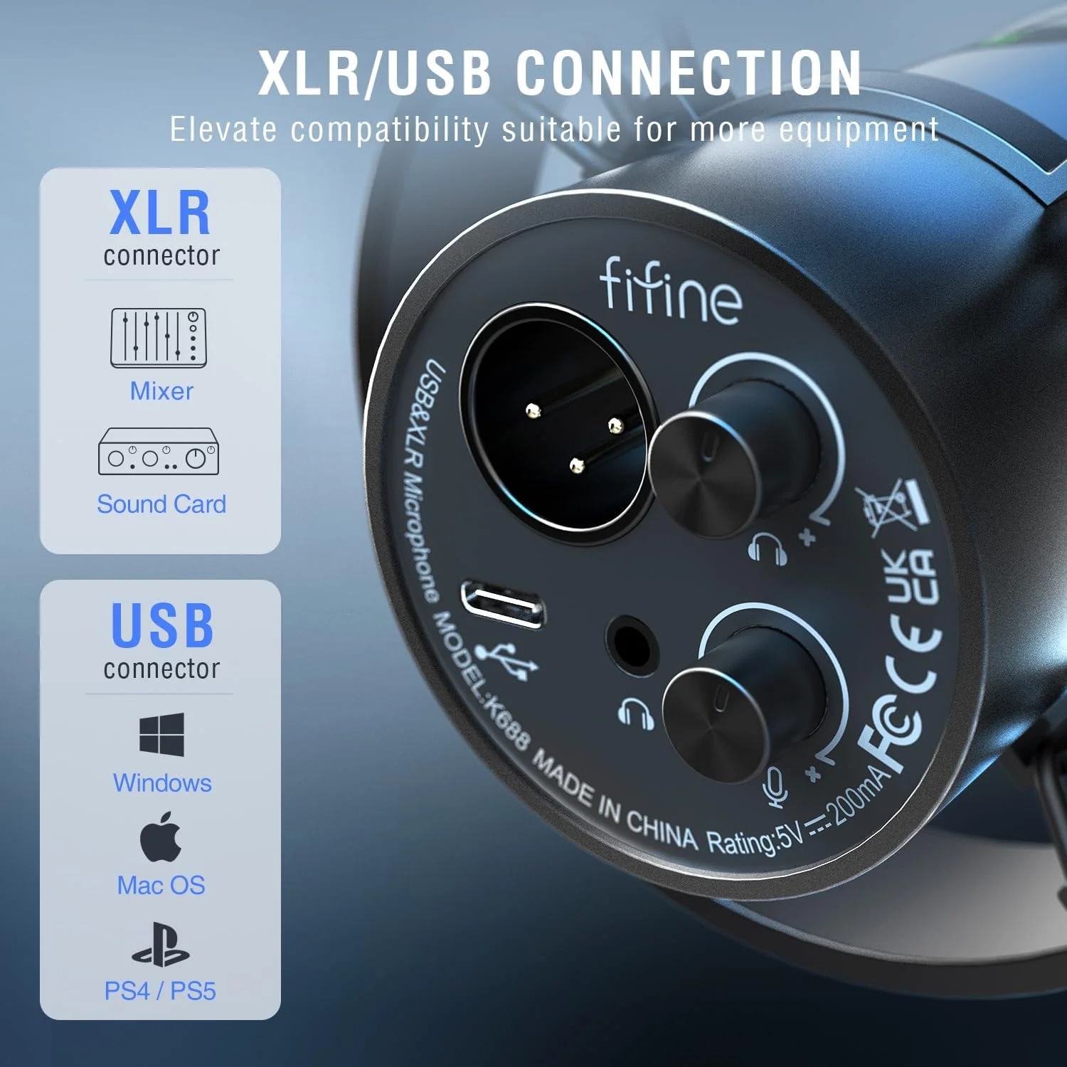 مجموعه میکروفون پادکست داینامیک FIFINE با پایه بازویی، میکروفون XLR/USB استودیویی برای ضبط وکال و استریمینگ، میکروفون فلزی استودیویی با دکمه قطع صدا، جک هدفون، بازوی سنگین - K688T مجموعه میکروفون پادکست داینامیک FIFINE با پایه بازویی، میکروفون XLR/USB استودیویی برای ضبط وکال و استریمینگ، میکروفون فلزی استودیویی با دکمه قطع صدا، جک هدفون، بازوی سنگین - K688T