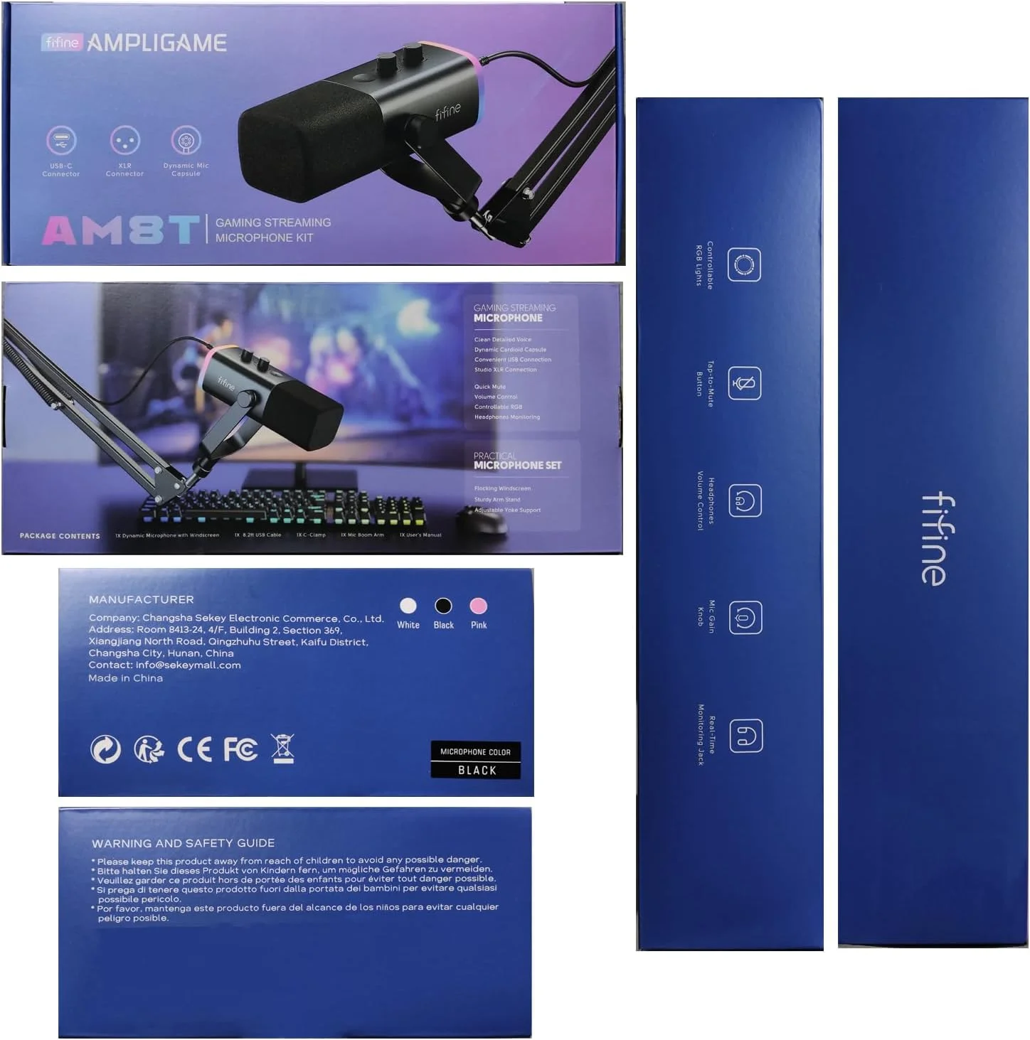 میکروفون پادکست داینامیک استریمینگ XLR FIFINE، میکروفون گیمینگ USB RGB با پایه میکروفون برای کامپیوتر PS4 PS5، برای استودیو پادکست ضبط - سفید میکروفون پادکست داینامیک استریمینگ XLR FIFINE، میکروفون گیمینگ USB RGB با پایه میکروفون برای کامپیوتر PS4 PS5، برای استودیو پادکست ضبط - سفید