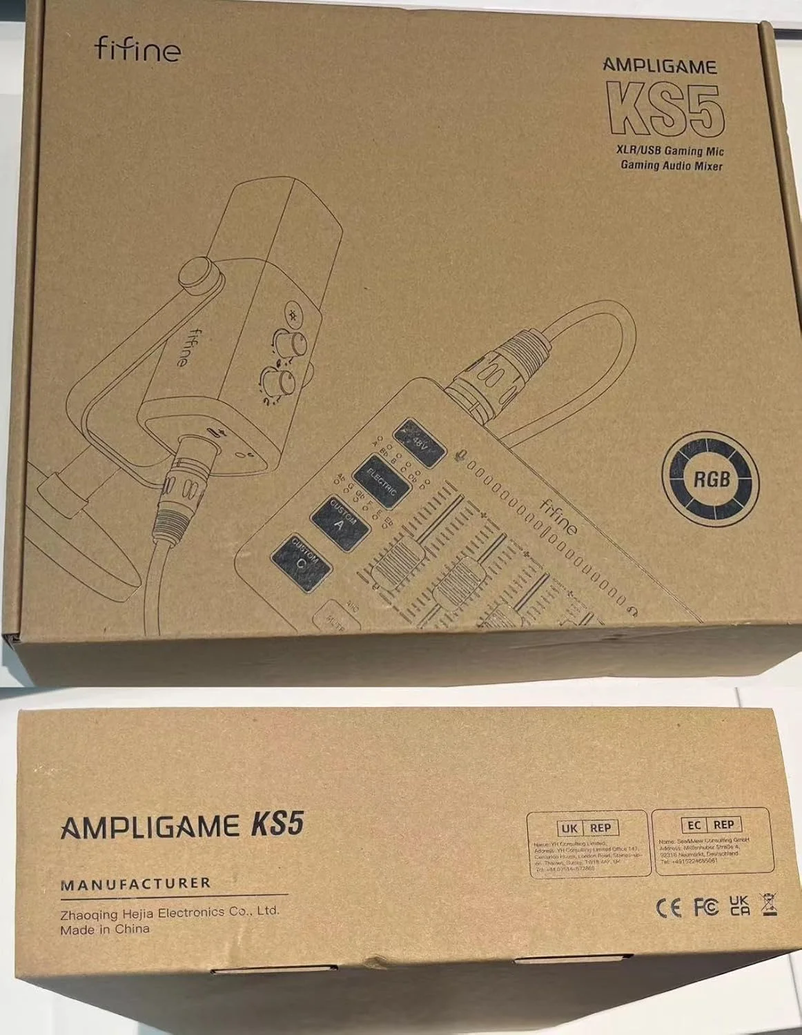 میکروفون دینامیک استریمینگ USB/XLR FIFINE، میکسر صوتی گیمینگ، میکسر RGB PC استریمینگ با رابط میکروفون XLR (AM8 + SC3) میکروفون دینامیک استریمینگ USB/XLR FIFINE، میکسر صوتی گیمینگ، میکسر RGB PC استریمینگ با رابط میکروفون XLR (AM8 + SC3)