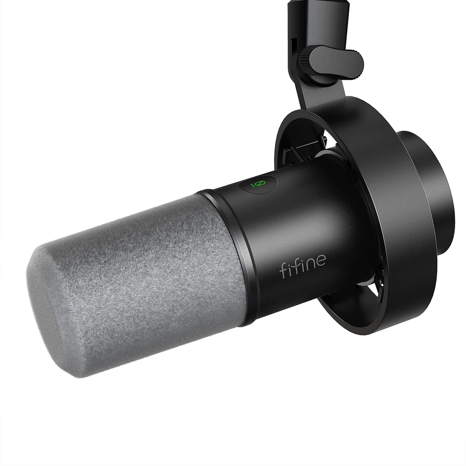 میکروفون دینامیک FIFINE، میکروفون ضبط پادکست XLR/USB برای وکال، صداگذاری و استریمینگ، میکروفون استودیویی فلزی با دکمه قطع صدا، جک هدفون، کنترل حجم صدا مانیتورینگ، بادگیر-Amplitank K688