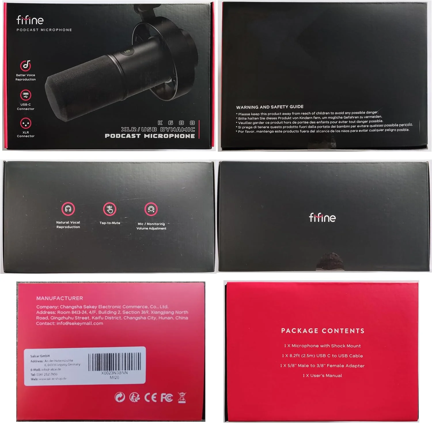 میکروفون دینامیک استودیویی USB/XLR FIFINE برای کامپیوتر، میکروفون کاردیوید RGB برای بازی، پادکست، استریم، پخش، ضبط صدا، برای کارت صداهای میکسر PS4/5 Mac PC - سفید میکروفون دینامیک استودیویی USB/XLR FIFINE برای کامپیوتر، میکروفون کاردیوید RGB برای بازی، پادکست، استریم، پخش، ضبط صدا، برای کارت صداهای میکسر PS4/5 Mac PC - سفید