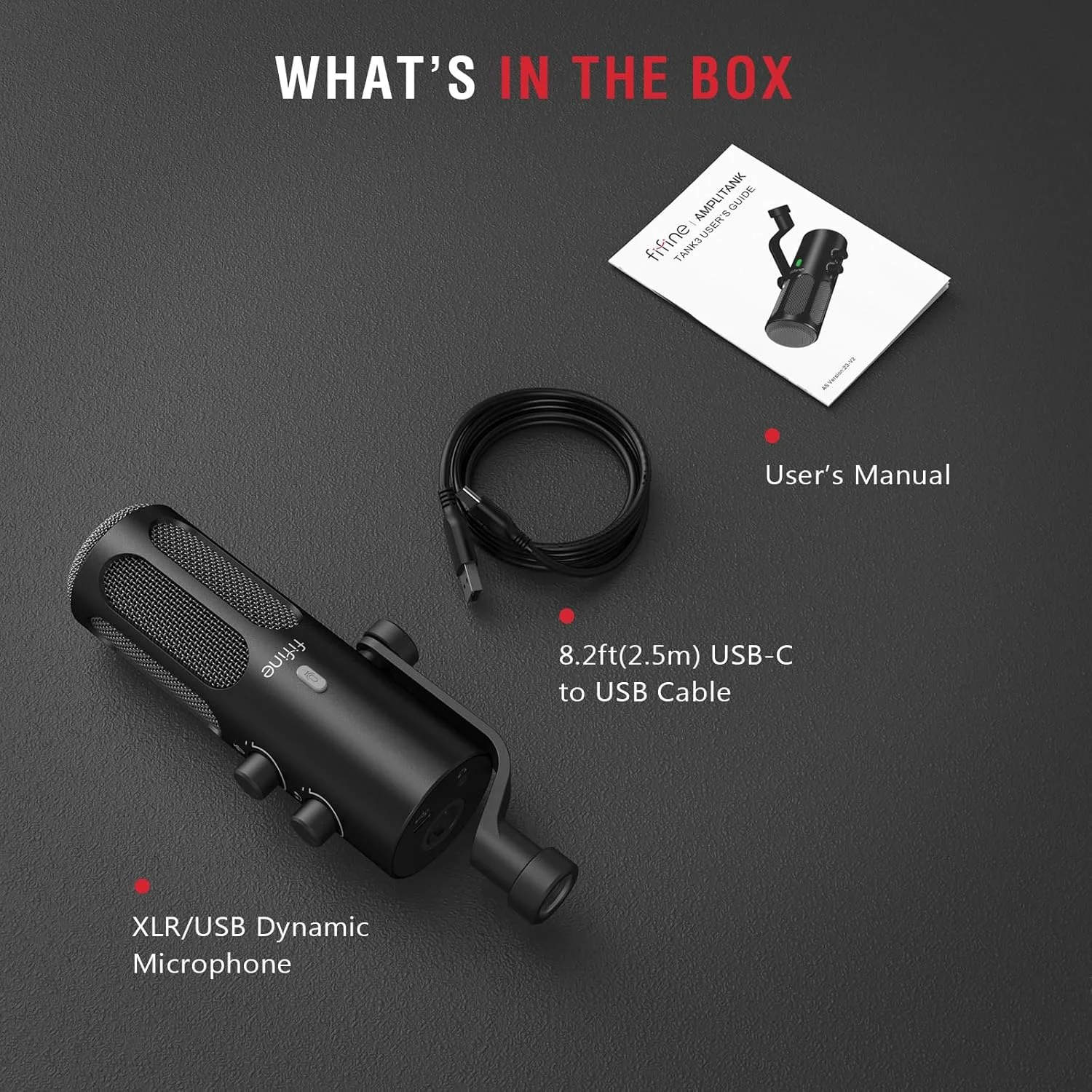 میکروفون دینامیک پادکست XLR/USB FIFINE برای استریمینگ، میکروفون استودیویی XLR، میکروفون استریمر PC تمام فلزی با دکمه قطع صدا، جک هدفون، برای ضبط صدا، موسیقی و وکال - AmpliTank Tank3 میکروفون دینامیک پادکست XLR/USB FIFINE برای استریمینگ، میکروفون استودیویی XLR، میکروفون استریمر PC تمام فلزی با دکمه قطع صدا، جک هدفون، برای ضبط صدا، موسیقی و وکال - AmpliTank Tank3