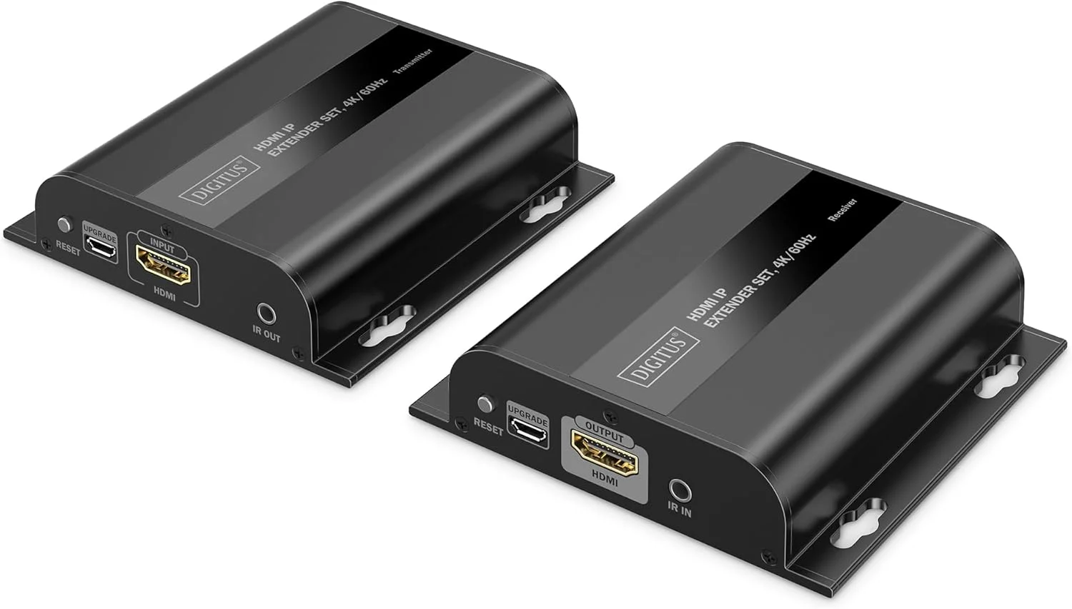 ست توسعه دهنده HDMI از طریق IP دیجی توس - UHD 4k 60Hz - HDMI 2.0 - برد تا 200 متر - فرستنده و گیرنده - تا 253 گیرنده - CAT 6 - مشکی